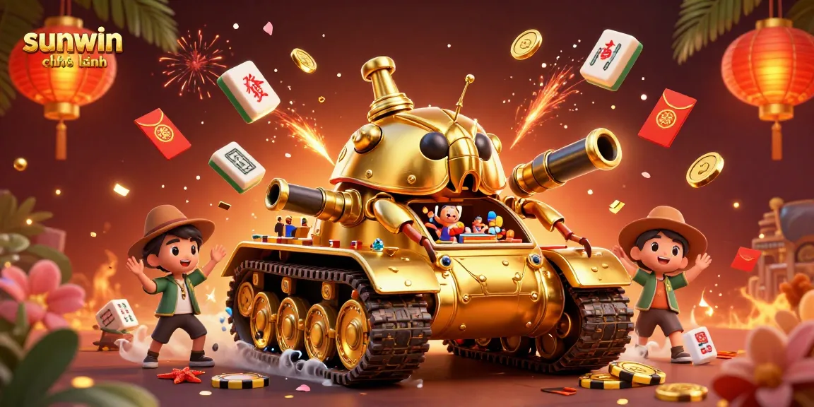 Experience excitement with sunwin chính hãng as a golden beetle tank reveals a mini casino.
