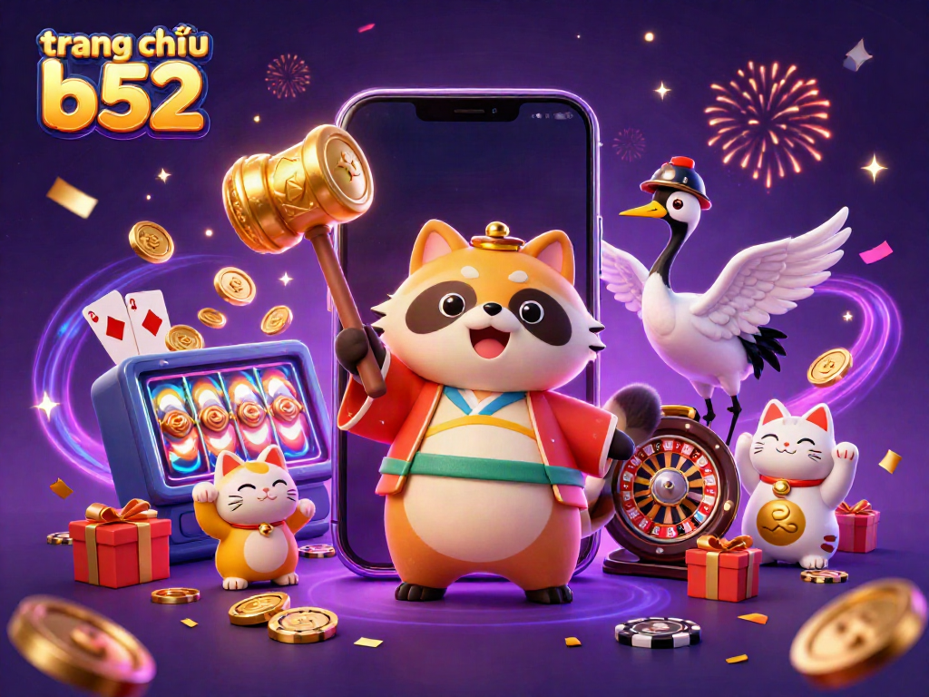 Play vibrant slot games at trang chủ b52 with festive characters and exciting game elements.