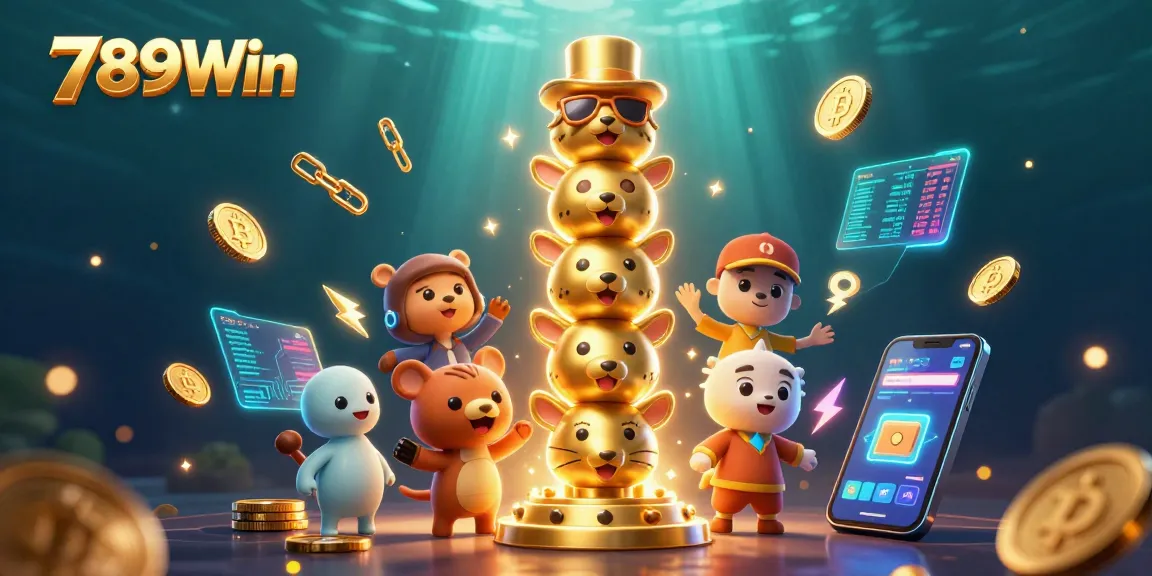 Engage with the fun of 789Win's vibrant 3D casino gaming atmosphere featuring unique totem pole characters.